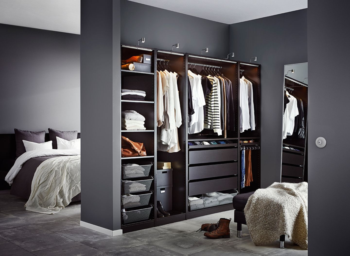 Begehbare Schranknische Von Ikea - [Schöner Wohnen] pertaining to Schlafzimmer Begehbarer Kleiderschrank